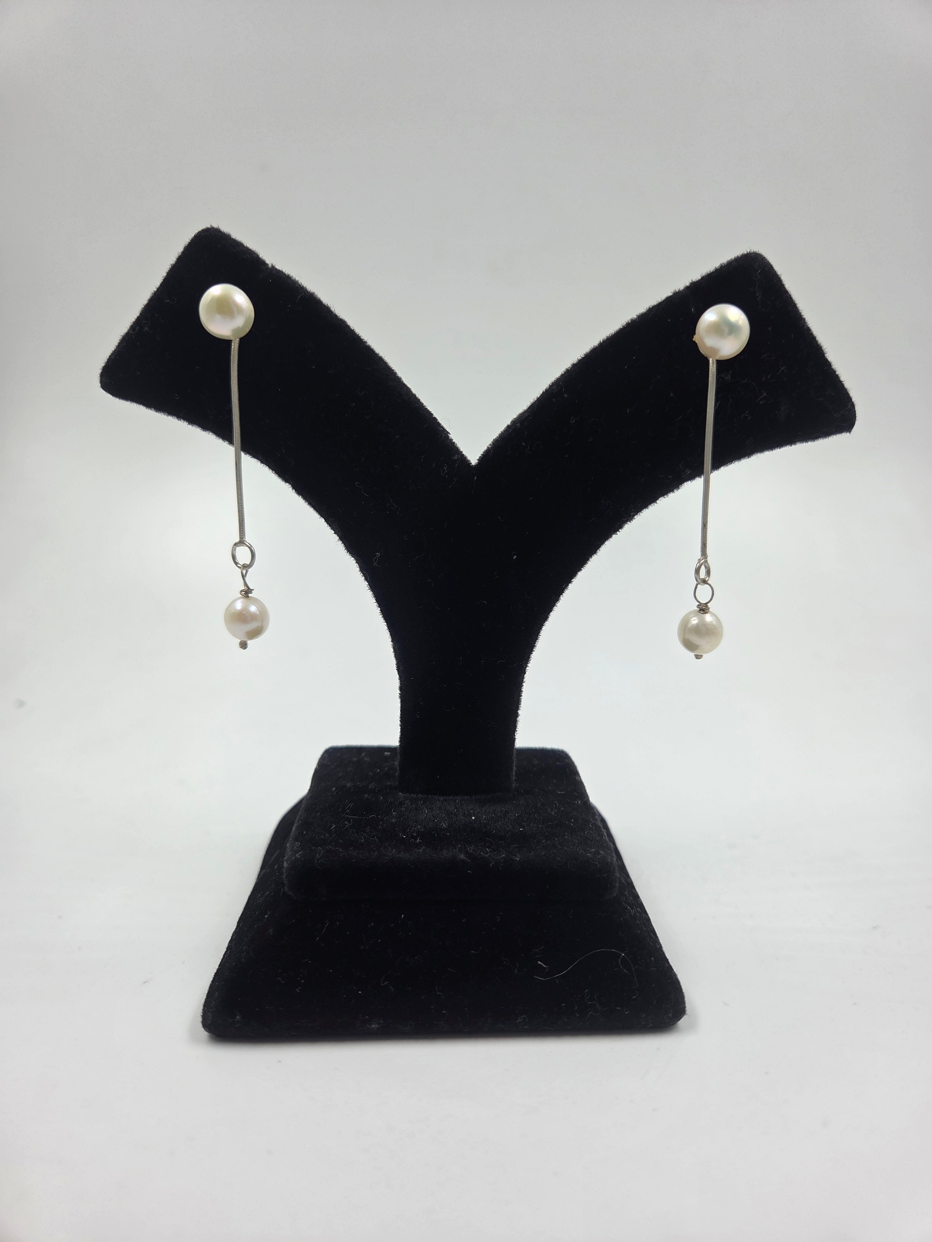 Freshwater Pearl Dual-Style Sterling Silver Earrings