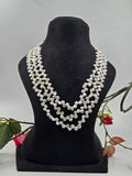 3-Line Coin Freshwater Pearl Necklace – Sarafa Style