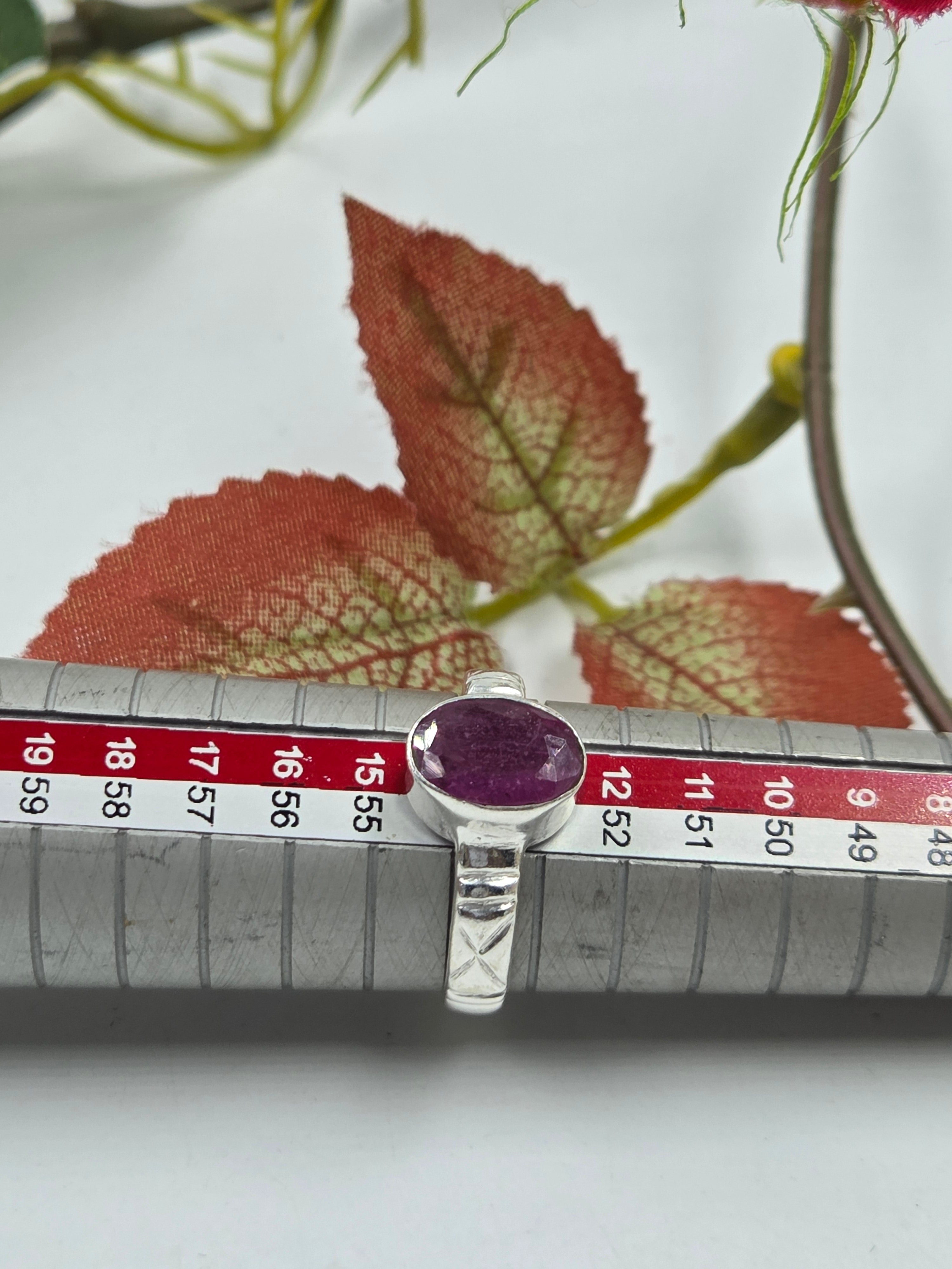 Classic Gf Ruby Ring in Sterling Silver