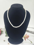Freshwater Pearl Necklace with Metal Lock (6–6.5mm)