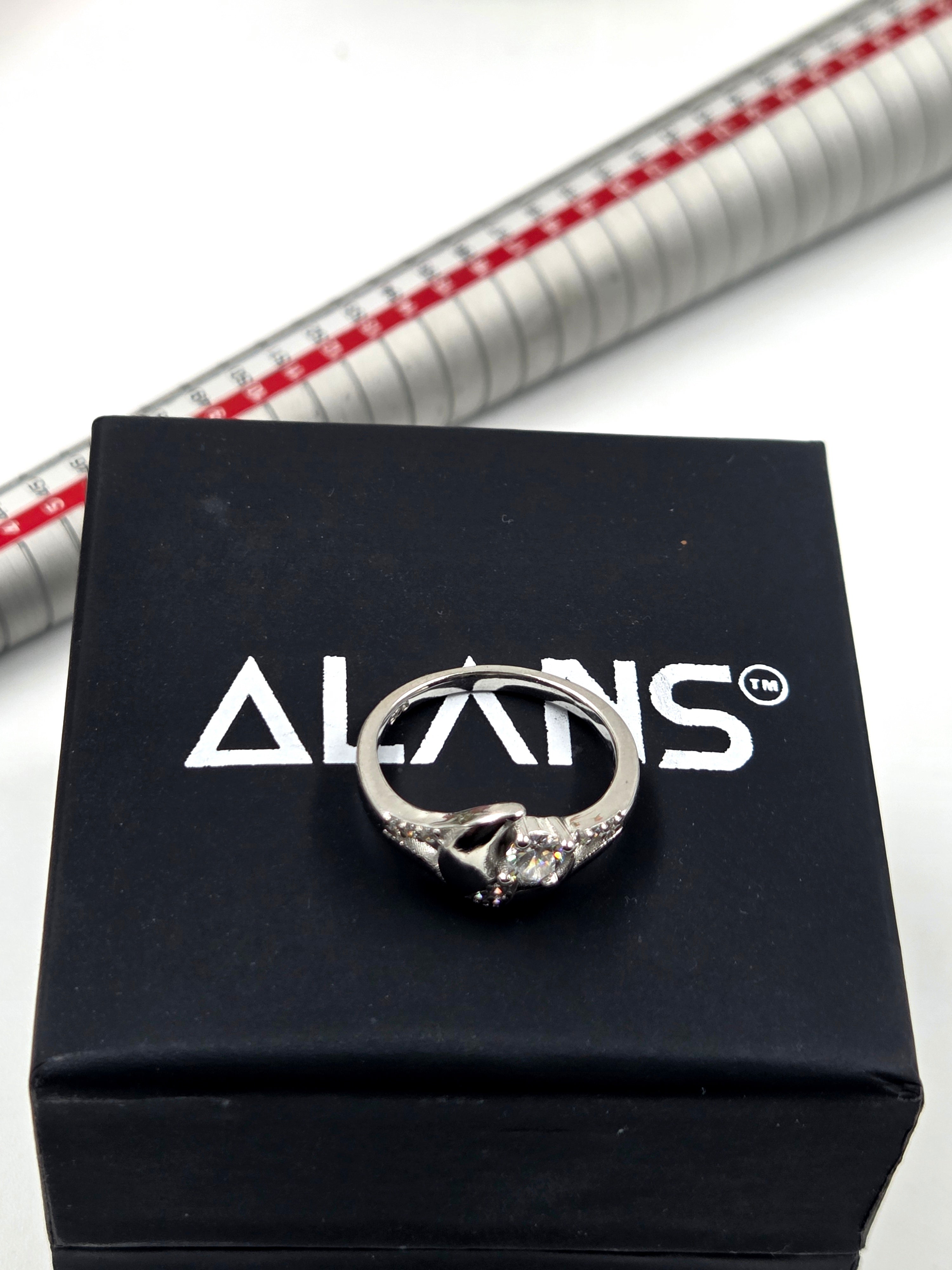 Eternal Radiance: Sterling Silver Shimmer Ring