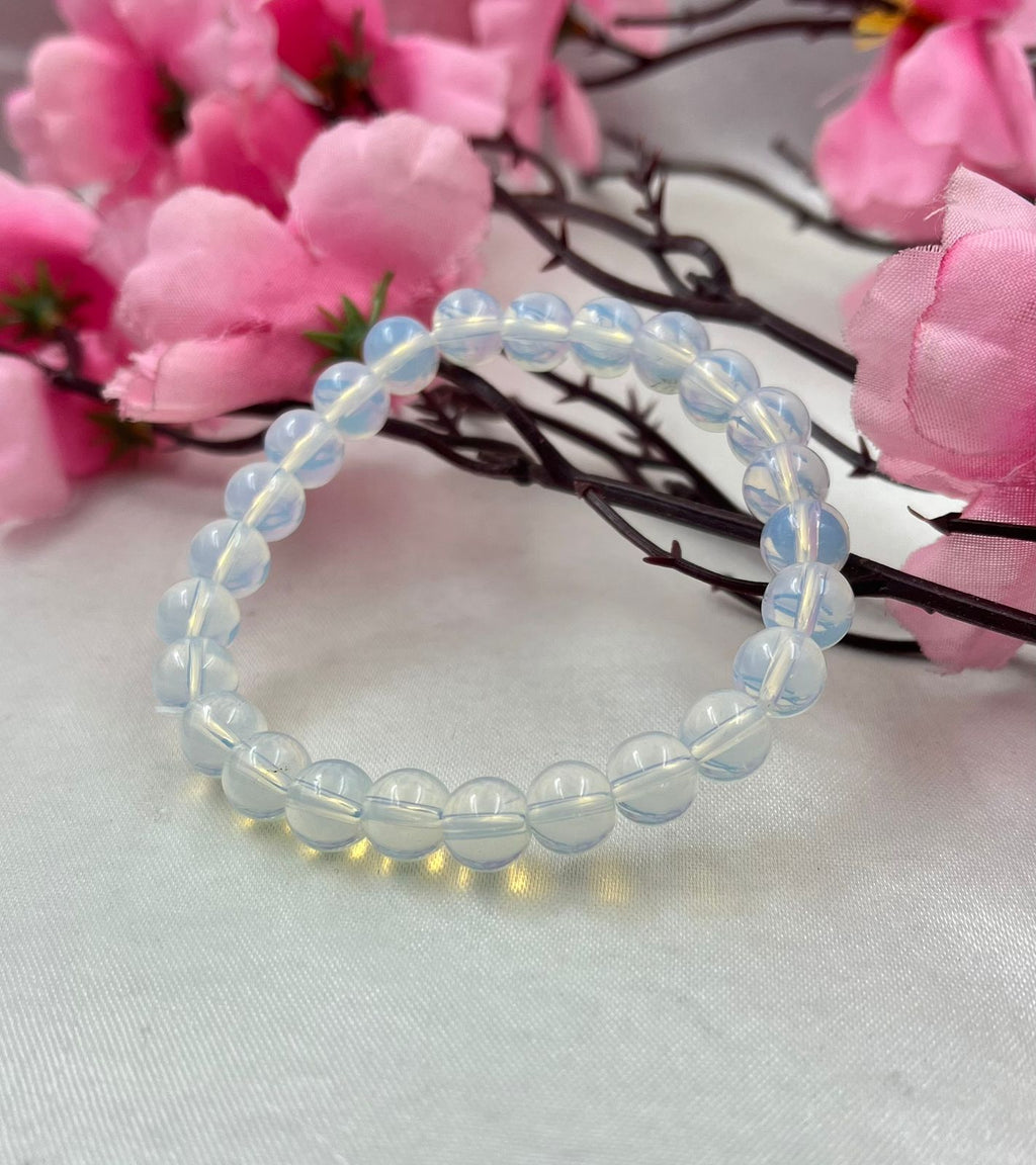 Chinese Beads Opalite Bracelet (Elastic)