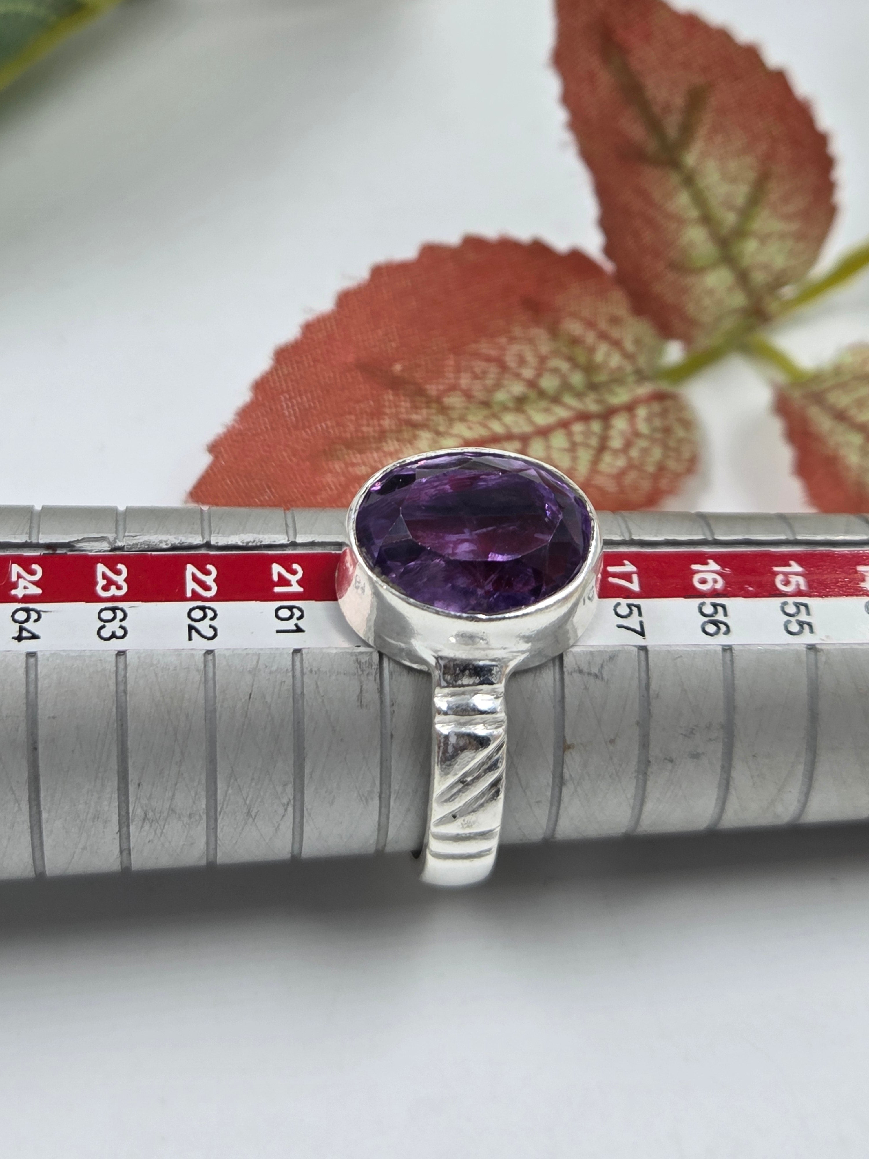 Amethyst Men’s Ring in Sterling Silver