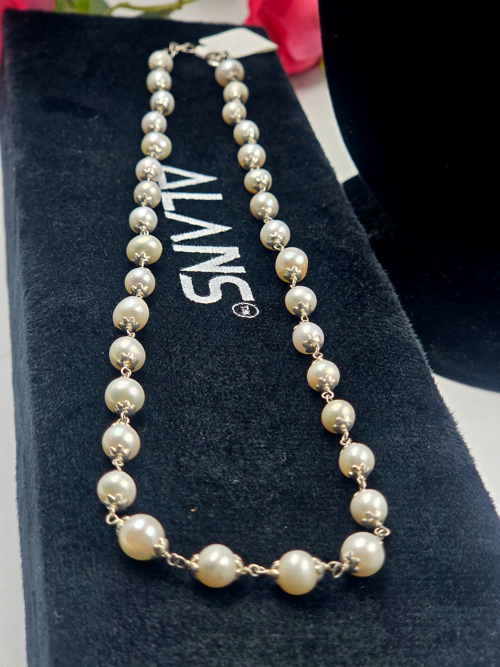 Sterling Freshwater Pearl Necklace – 18 inches