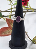 Classic Gf Ruby Ring in Sterling Silver