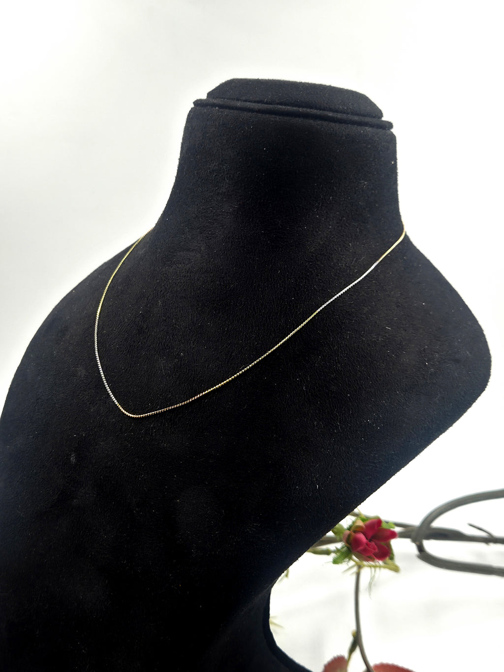 Dual Tone Sterling Silver Chain