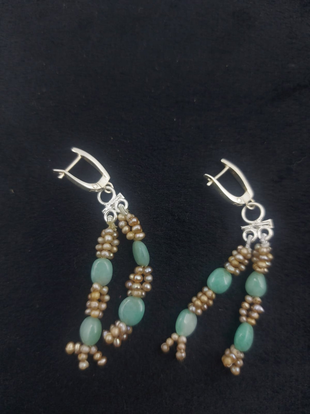 Emerald Pearl Harmony Earrings