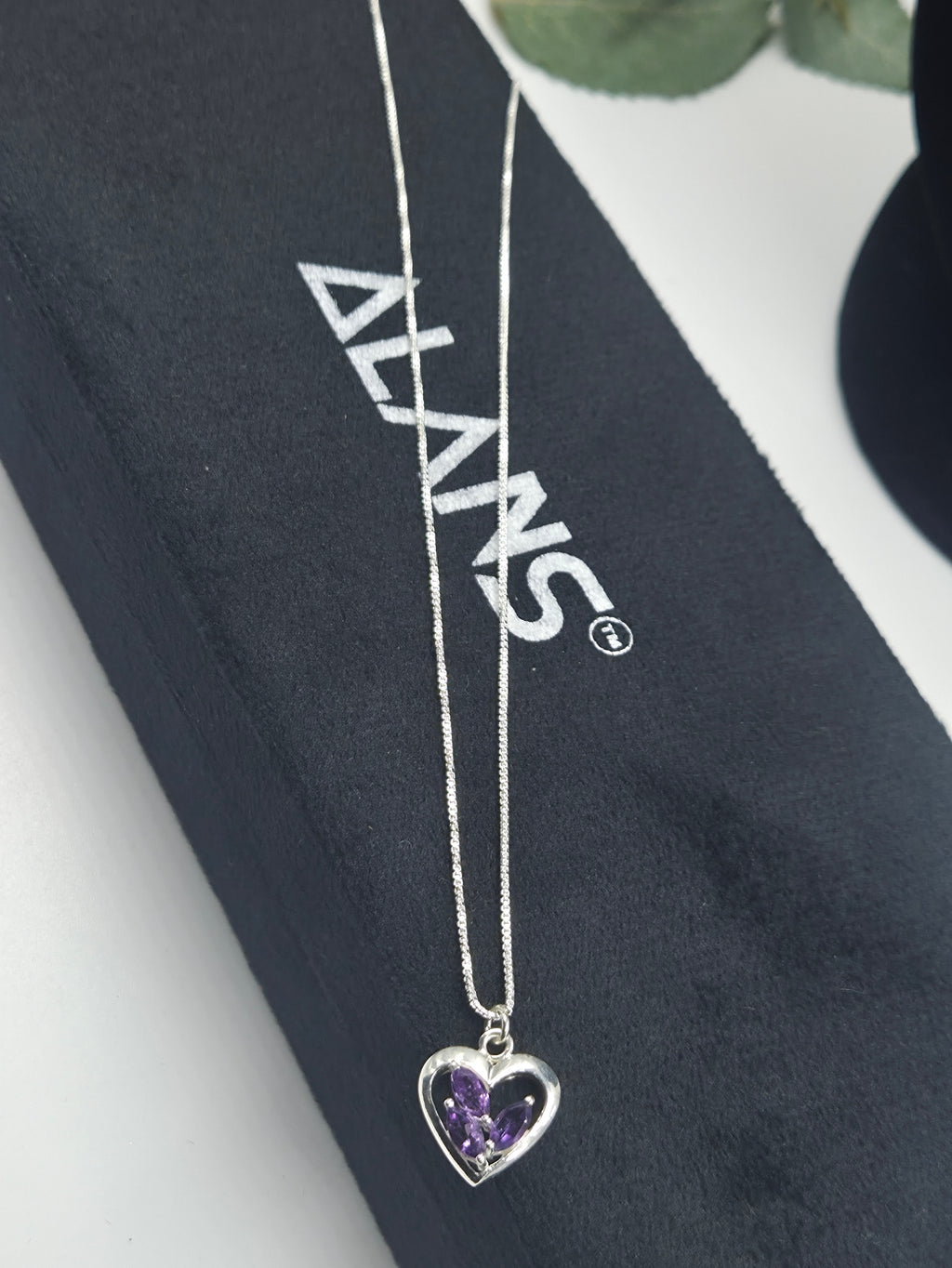 Amethyst Necklace in Sterling Silver