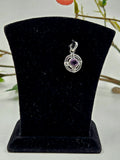 Amethyst Stone Pendant in Sterling Silver