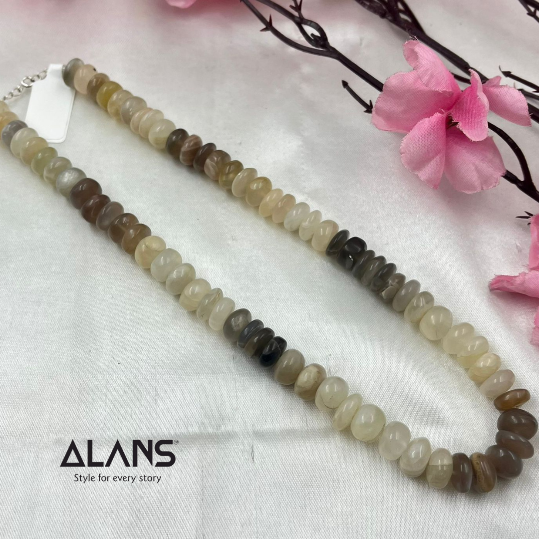 Multi Moonstone Necklace – Sterling Silver