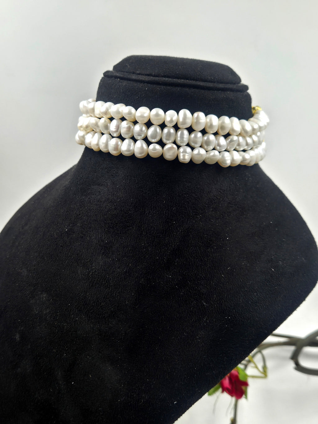 3-Line Freshwater Pearl Choker