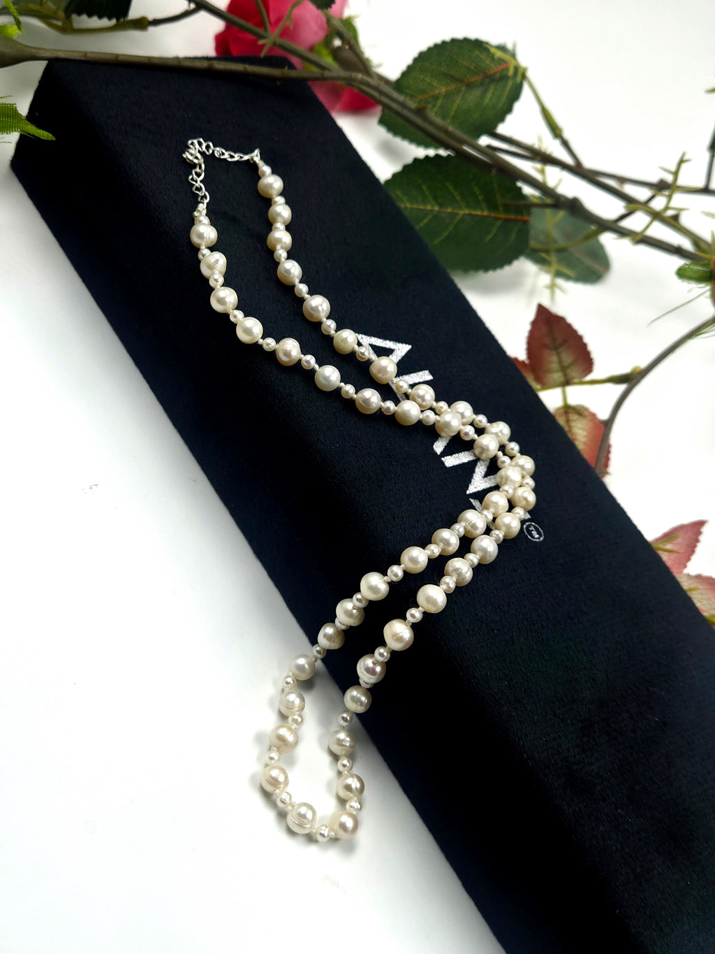 Freshwater Pearl Necklace with Sterling Silver Lock