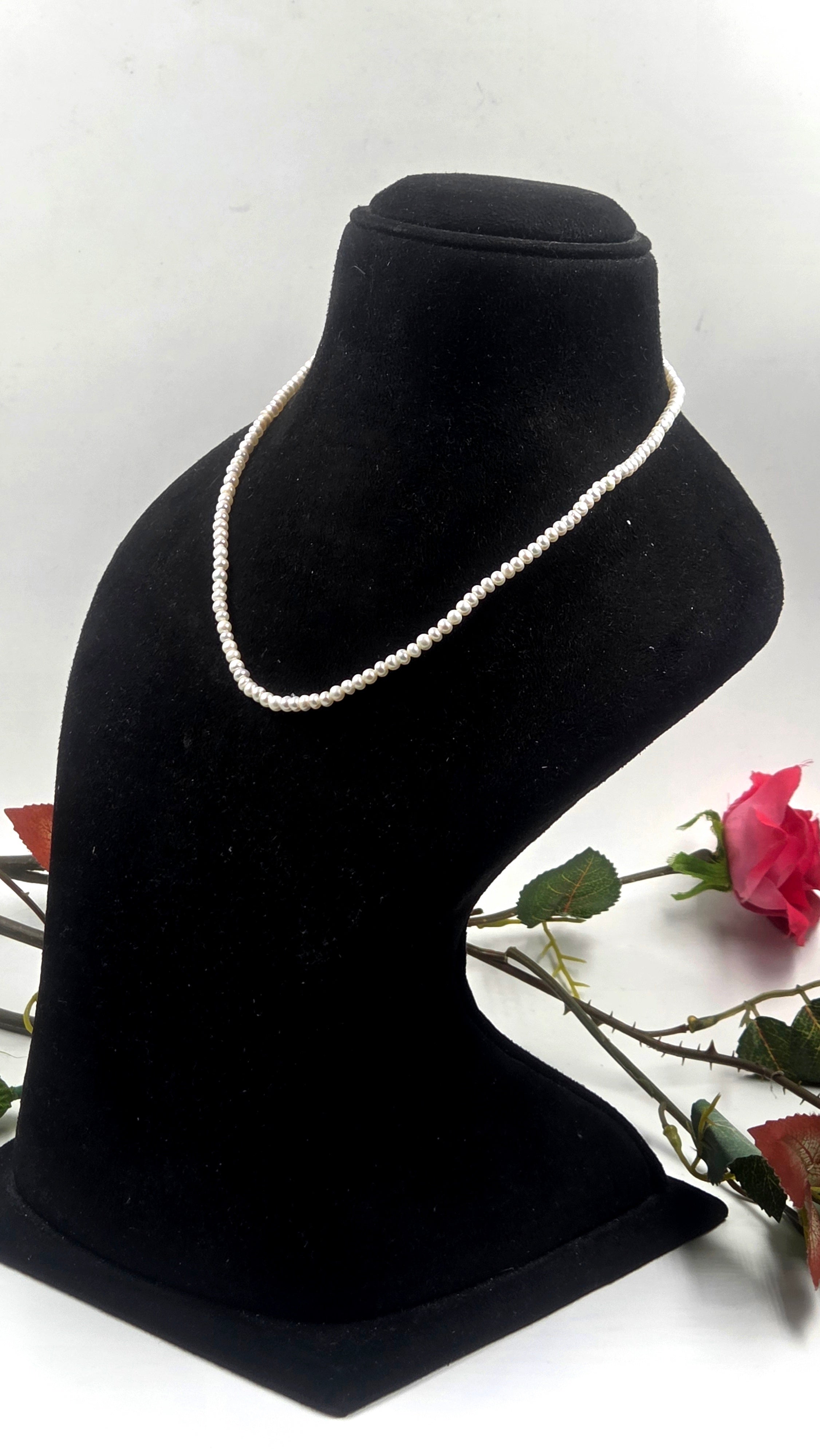 Freshwater Pearl Necklace with Sterling Silver Lock