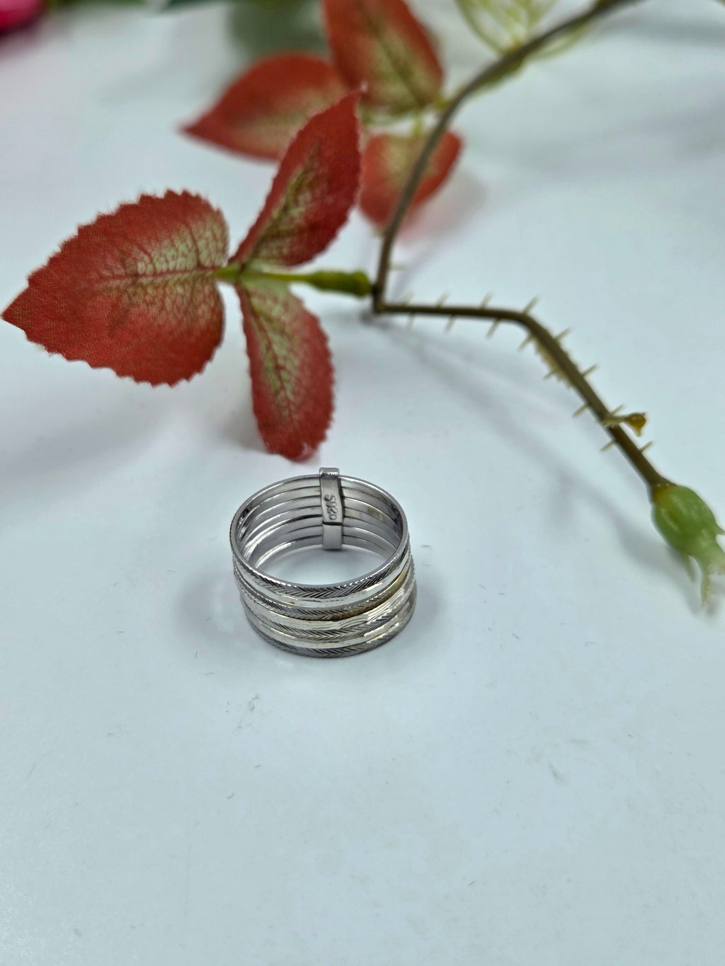 Sterling Silver Ring – Wave Band Design