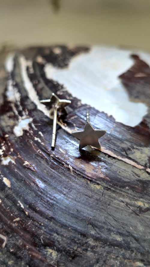 Celestial Star Stud Earrings in Premium Sterling Silver