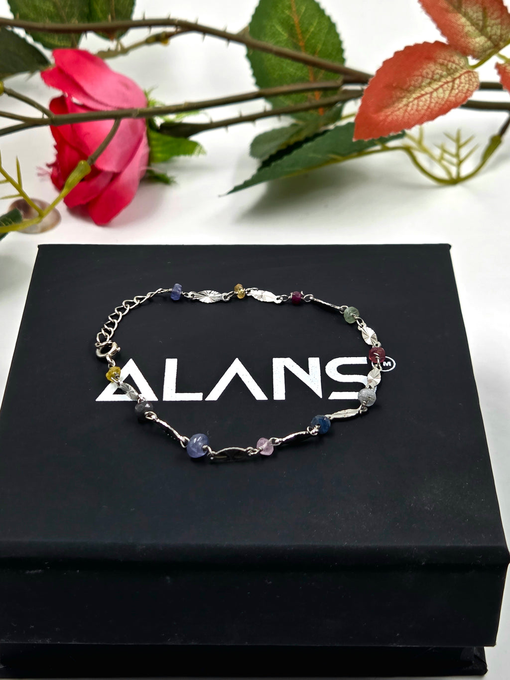 GF Sapphire Bracelet in Sterling Silve