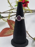 Gf Ruby Stone Ring in Sterling Silver