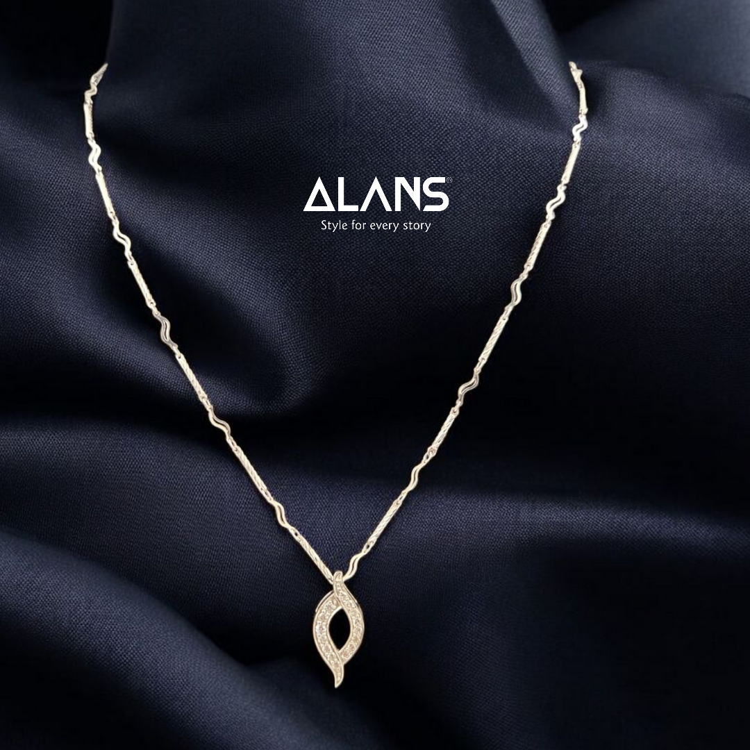 Lab-Grown Diamond Pendant with Chain – Sterling Silver & Certified