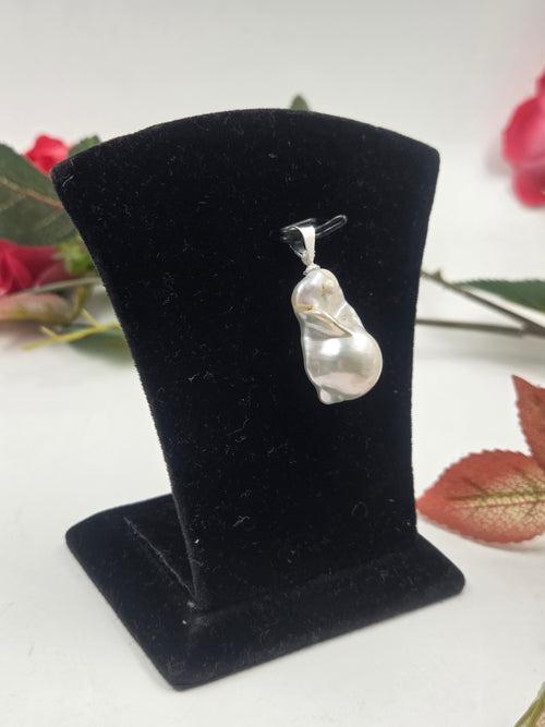 Baroque Freshwater Pearl Pendant in Sterling Silver