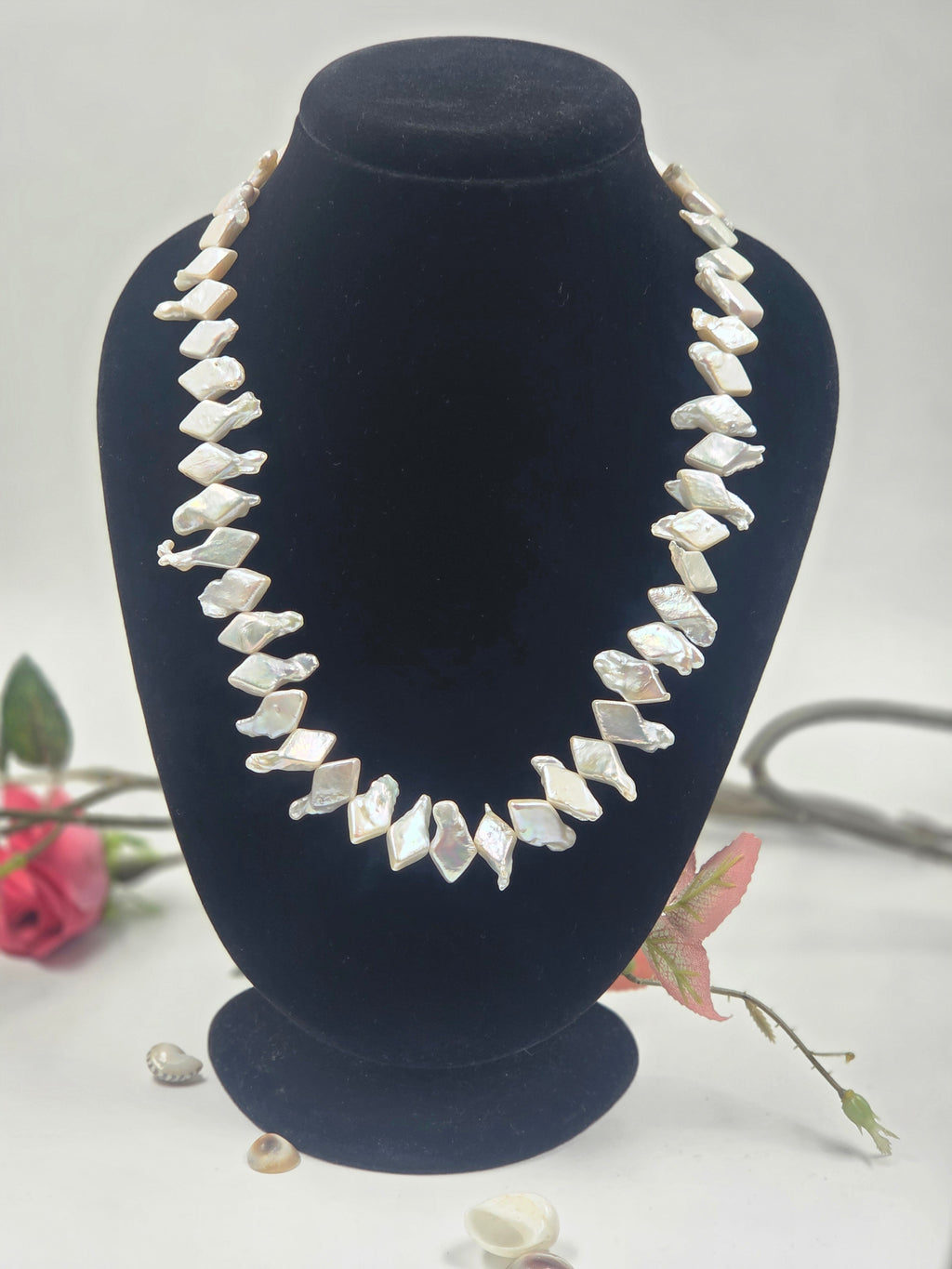 Iridescent Shard Freshwater Pearl Necklace