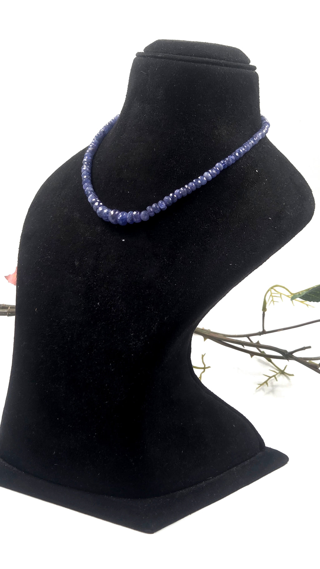 Real Tanzanite Necklace with Sterling Silver Lock – 23.60g