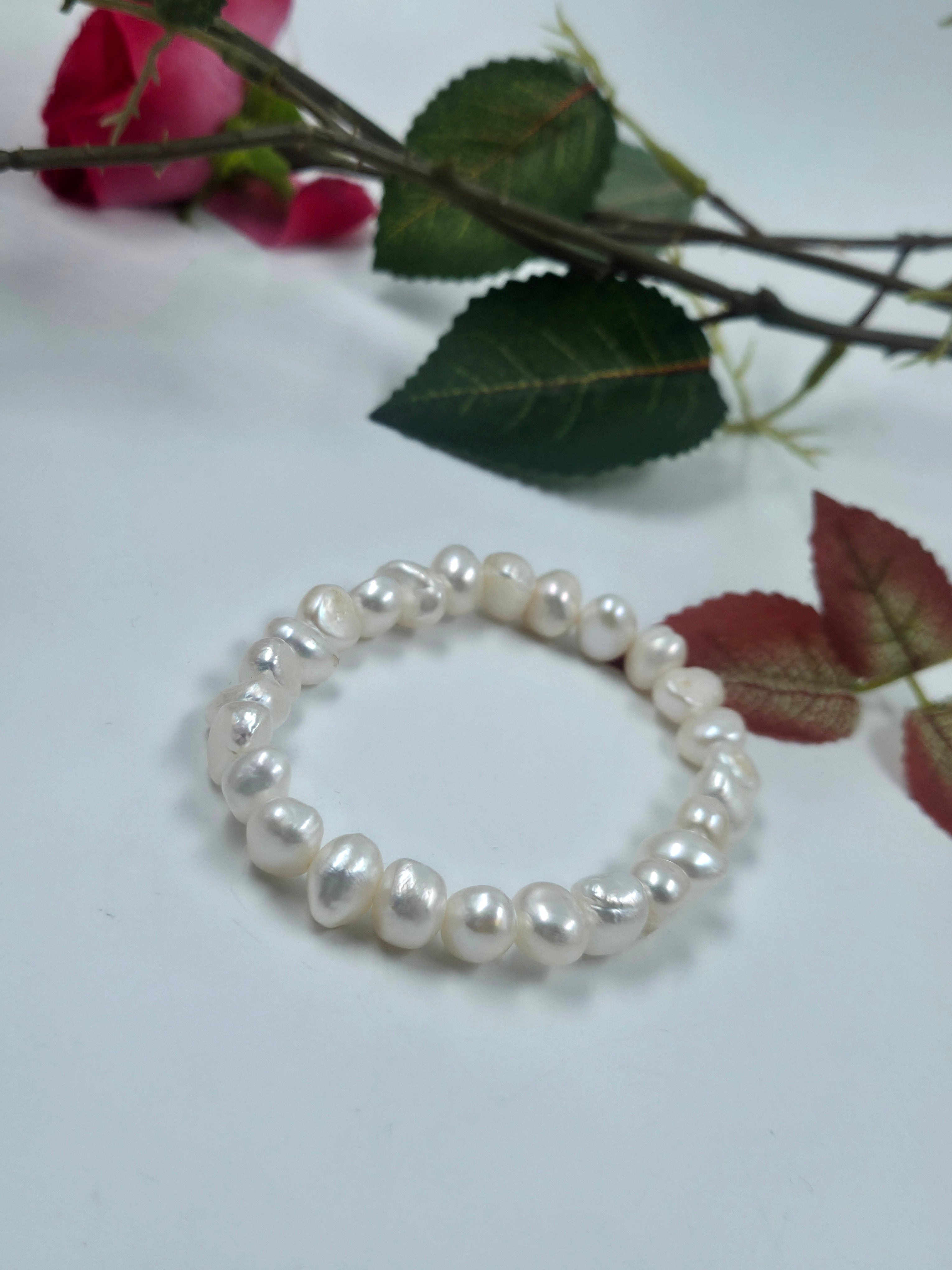 Freshwater Pearl Elastic Bracelet