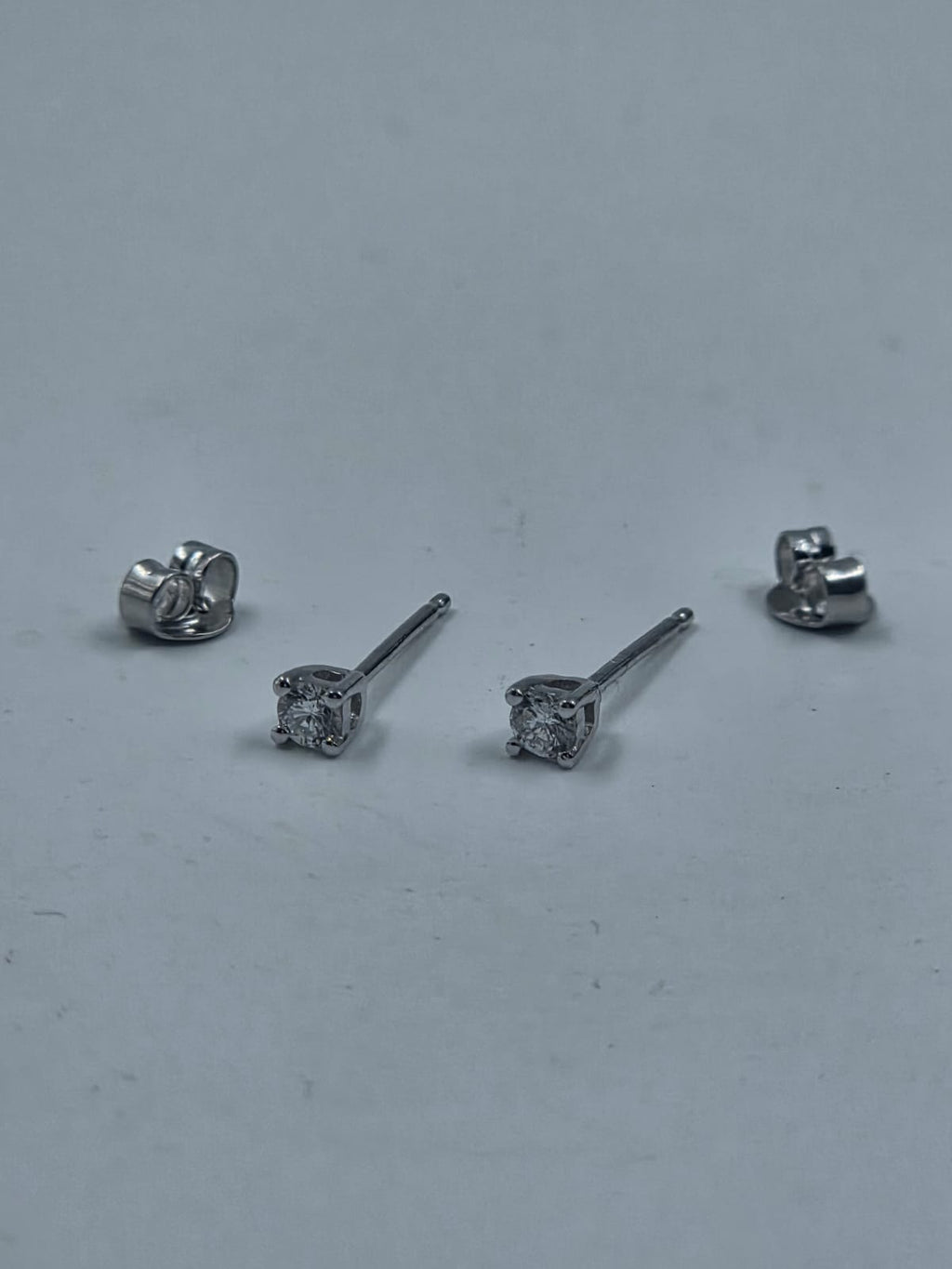 Lab-Grown Diamond Sterling Silver Stud Earrings