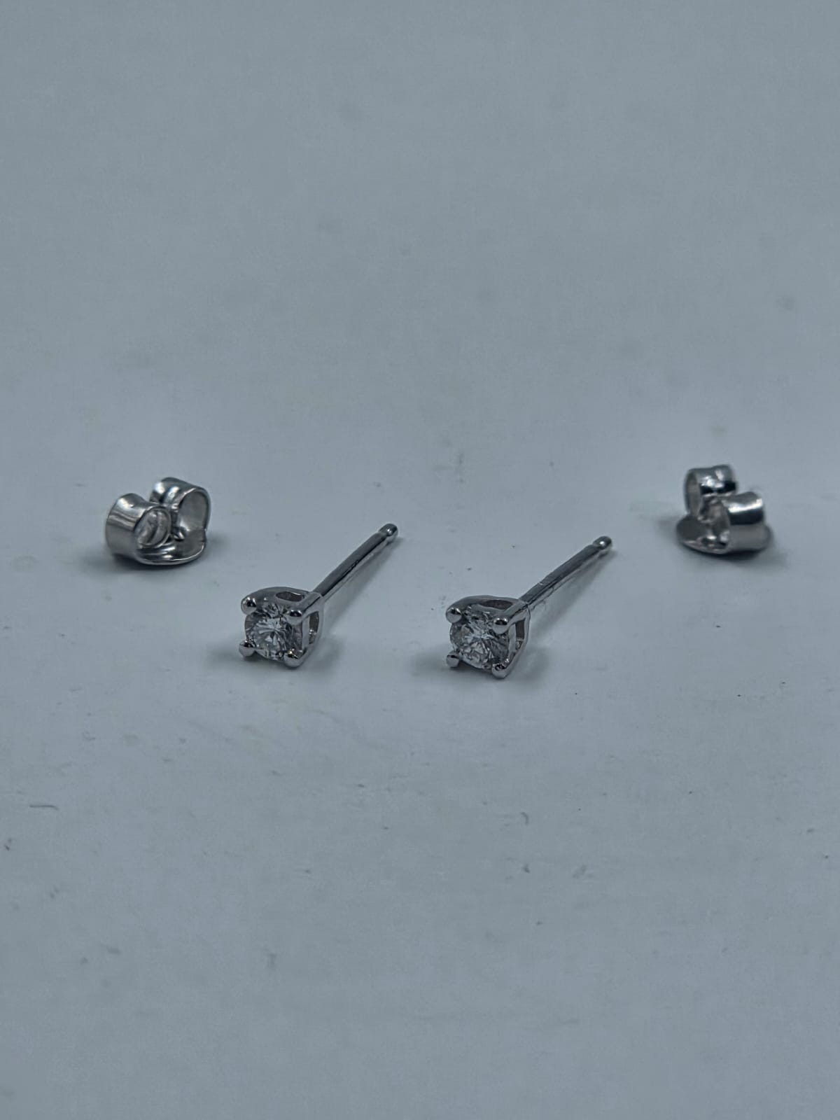 Lab-Grown Diamond Sterling Silver Stud Earrings