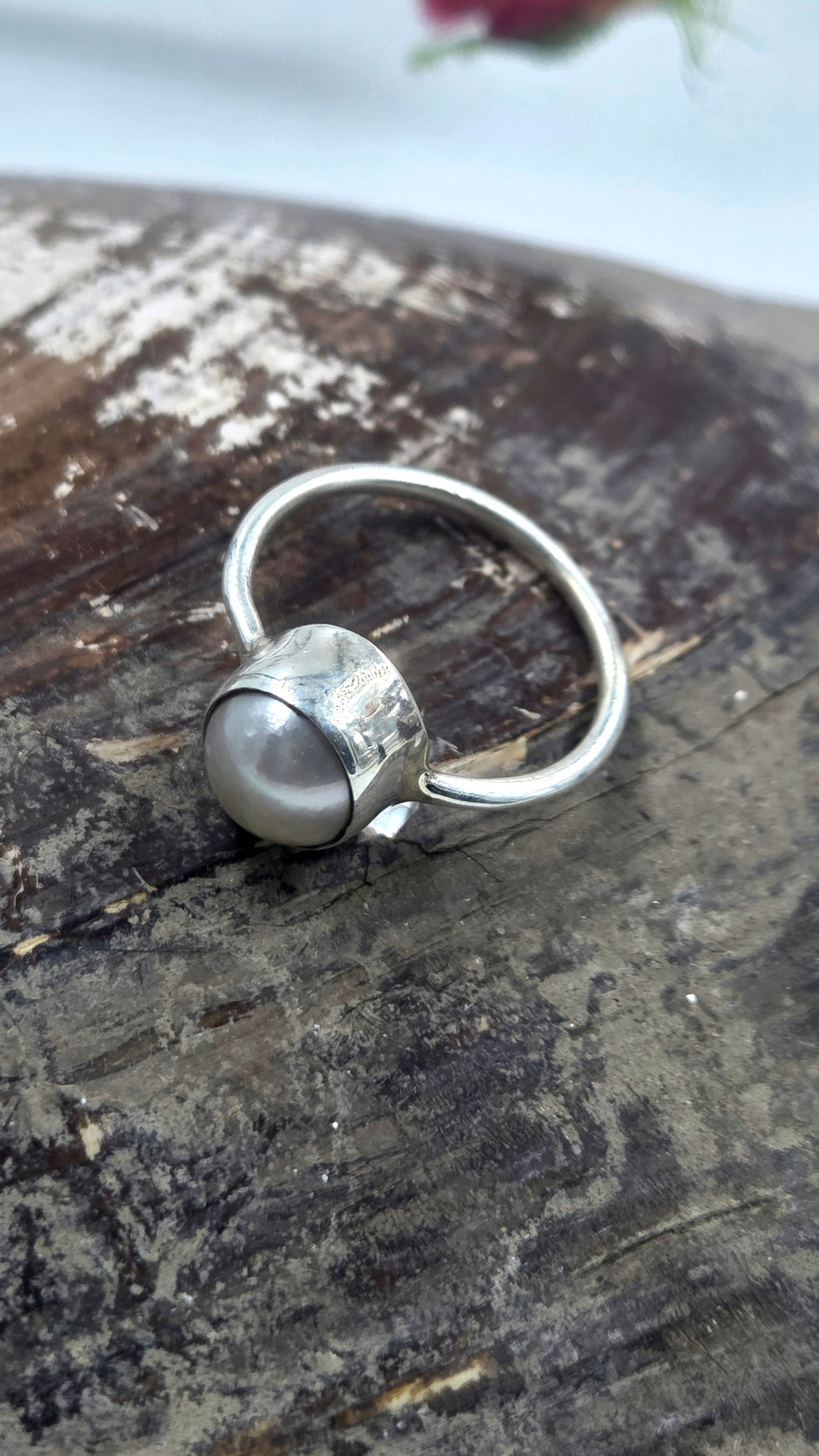 South Sea Pearl Ring in 92.5 Sterling Silver